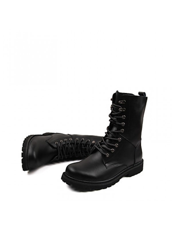 Shoes Outdoor / Athletic / Casual Leather Boots Black / Brown  