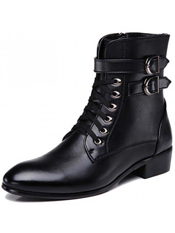 Shoes Office  Career / Party  Evening / Casual Synthetic Boots Black  