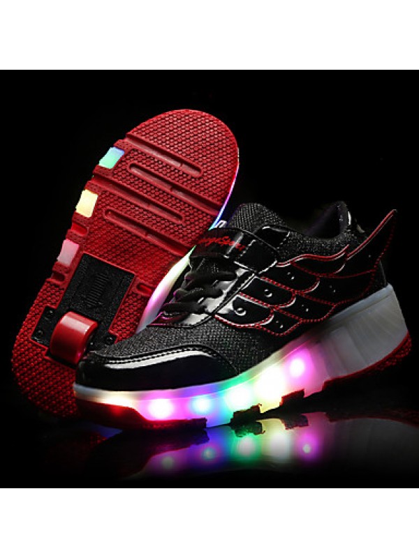 LED Shoes Girls' Shoes / Casual Roller Skate Shoes / Fashion Sneakers Pink / Black and Red / Black and White LED Shoes Girls' Shoes / Casual Roller Skate Shoes / Fashion Sneakers Pink / Black and Red / Black and White
