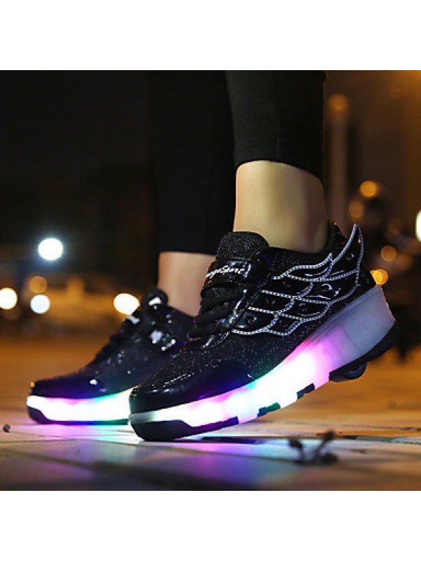 LED Shoes Girls' Shoes / Casual Roller Skate Shoes / Fashion Sneakers Pink / Black and Red / Black and White LED Shoes Girls' Shoes / Casual Roller Skate Shoes / Fashion Sneakers Pink / Black and Red / Black and White