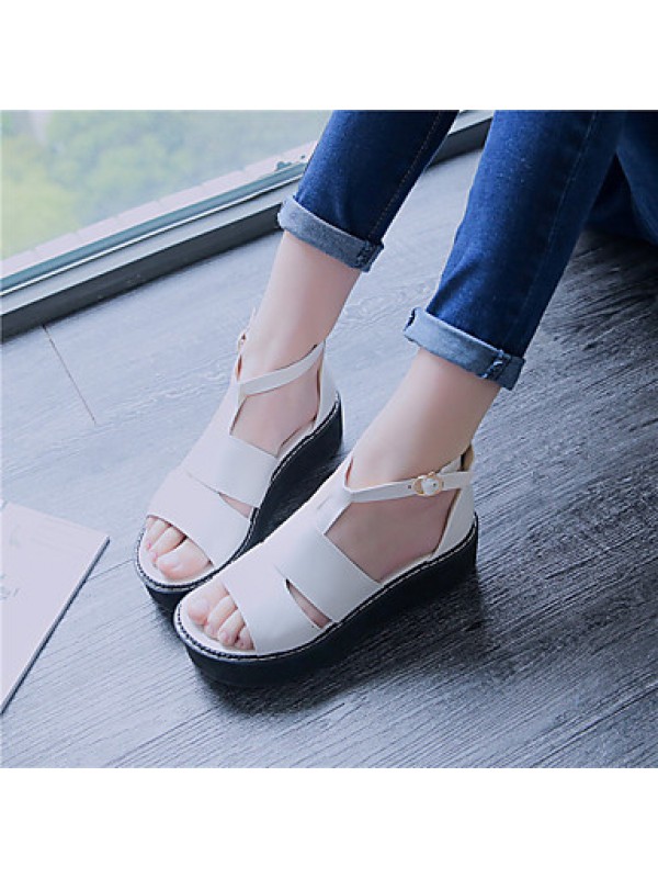 Women's ShoesPlatform Platform / / Creepers Sandals Outdoor / Dress / Casual Black / Red / White