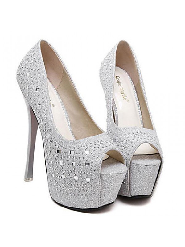 Women's Wedding Shoes Heels/Peep Toe/Platform Heels Wedding/Party & Evening