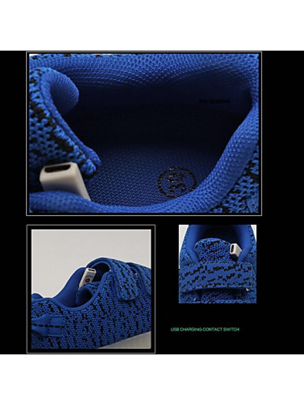 Kid Boy Girl Unisex Upgraded USB Charging 7 Colors LED Led Glow Shoe Breathable Sport Shoes Flashing Sneakers  Luminous  