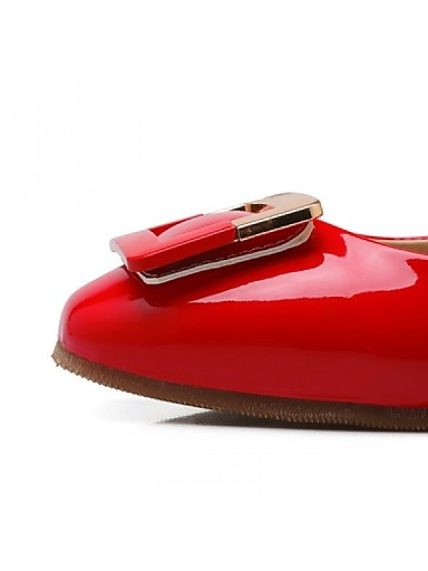 Women's / Girl's Spring / Summer / Fall Round Toe Leatherette Outdoor / Dress / Casual / Athletic / Party & Evening Low Heel OthersBlack  