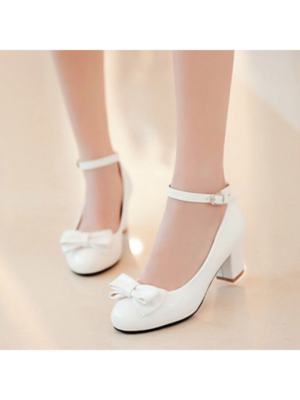 Women's Shoes Heel Heels Heels Office & Career / Dress / Casual Black / Blue / Pink / White/38-2 Women's Shoes Heel Heels Heels Office & Career / Dress / Casual Black / Blue / Pink / White/38-2