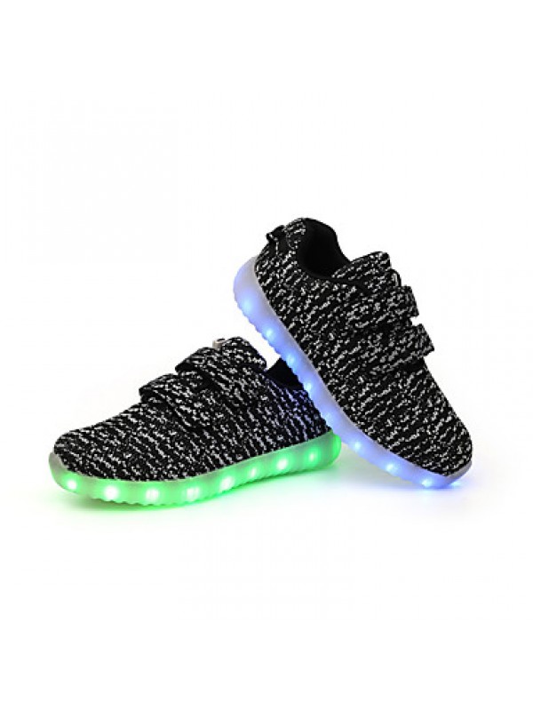 Kid Boy Girl Unisex Upgraded USB Charging 7 Colors LED Led Glow Shoe Breathable Sport Shoes Flashing Sneakers  Luminous  