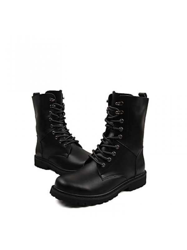 Shoes Outdoor / Athletic / Casual Leather Boots Black / Brown  