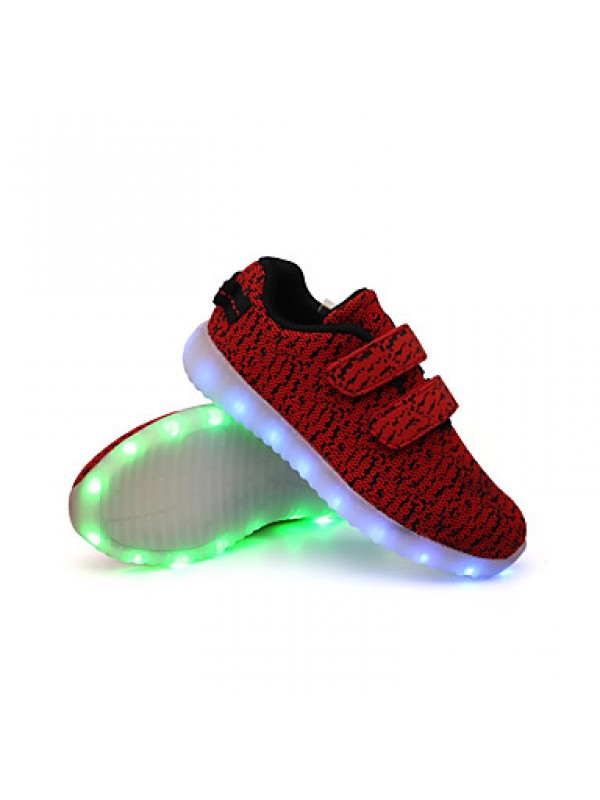 Kid Boy Girl Unisex Upgraded USB Charging 7 Colors LED Led Glow Shoe Breathable Sport Shoes Flashing Sneakers  Luminous  