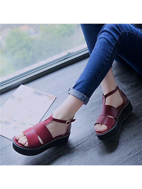 Women's ShoesPlatform Platform / / Creepers Sandals Outdoor / Dress / Casual Black / Red / White