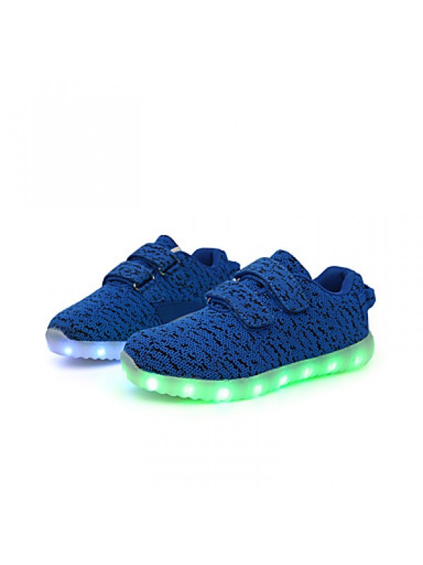 Kid Boy Girl Unisex Upgraded USB Charging 7 Colors LED Led Glow Shoe Breathable Sport Shoes Flashing Sneakers  Luminous  