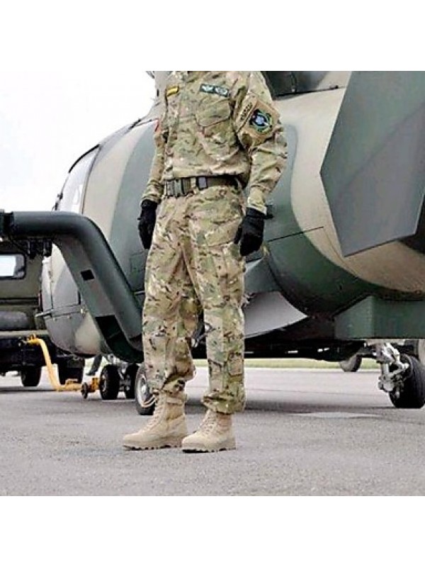 Shoes Leather Outdoor Boots Outdoor Flat Heel Lace-up Black / Khaki  