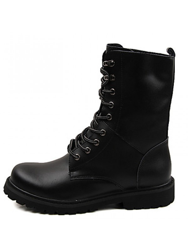 Shoes Outdoor / Athletic / Casual Leather Boots Black / Brown  