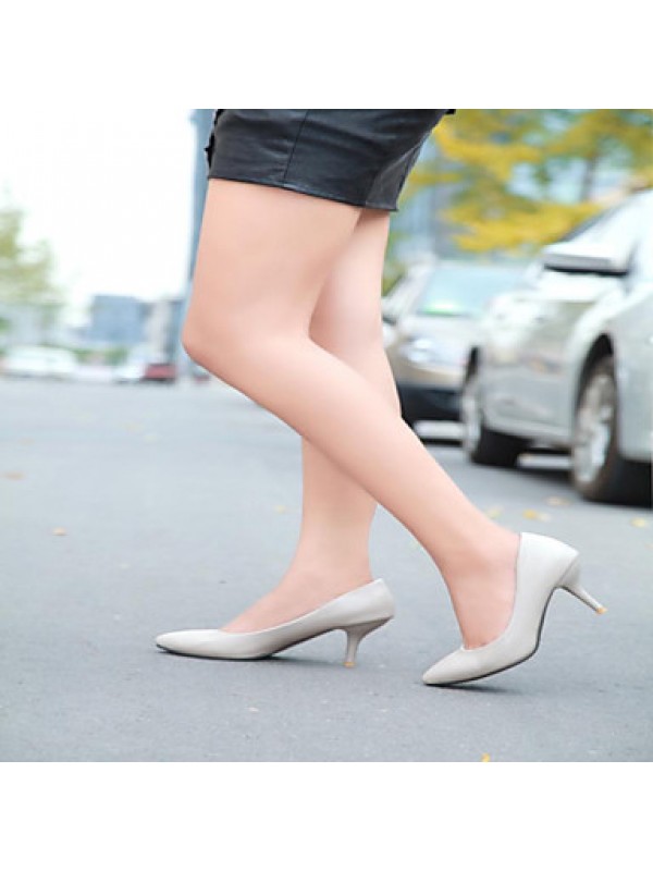 Women's Shoes PVC / Leatherette Stiletto Heel Heels Heels Wedding / Office & Career / Dress / Casual Black / Blue