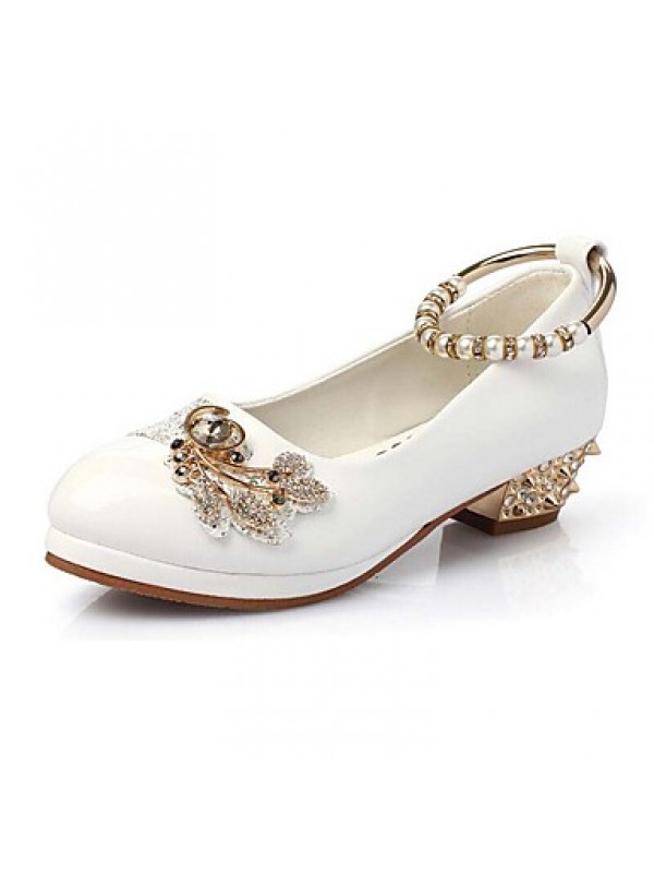 Girls' Shoes Slipper Princess Crystals Shoes Dress shoes Wedding / Dress/Performance  Heels  Sandals  Latin shoes Heels  