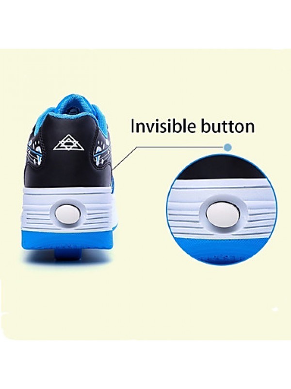 Boys Girls Sneakers Fall / Winter Roller Skate Shoes Outdoor / Athletic Hook & Loop / Pink / Blue / Skate Shoes  