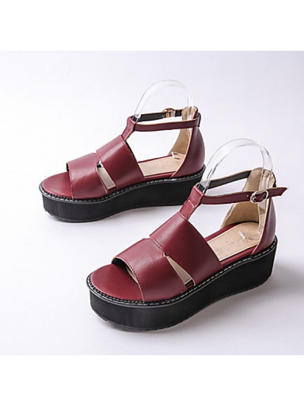 Women's ShoesPlatform Platform / / Creepers Sandals Outdoor / Dress / Casual Black / Red / White