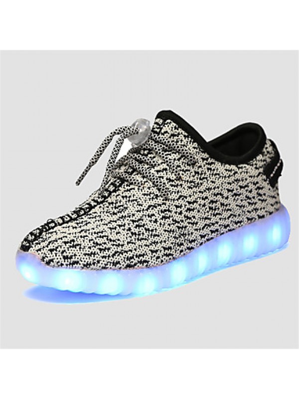 LED Luminous Shoes Girl's USB charging Shoes Casual Tulle Fashion Sneakers Blue / Green / Pink / Gray  
