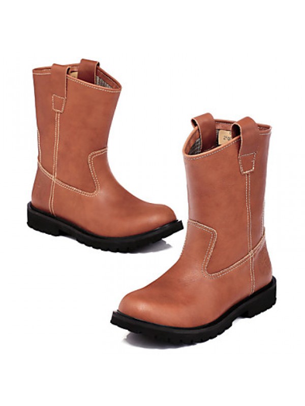 Shoes Outdoor / Athletic / Casual Leather Boots Black / Brown  
