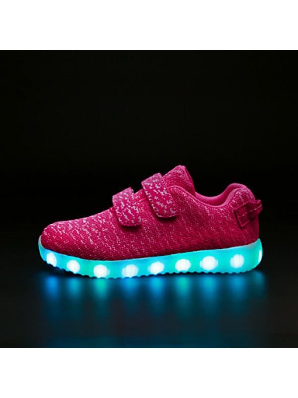 Kid Boy Girl Unisex Upgraded USB Charging 7 Colors LED Led Glow Shoe Breathable Sport Shoes Flashing Sneakers  Luminous  