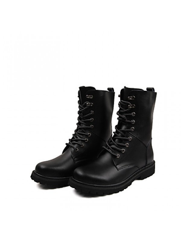 Shoes Outdoor / Athletic / Casual Leather Boots Black / Brown  