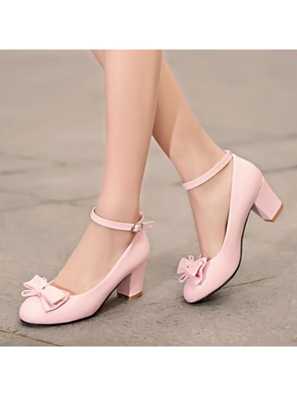 Women's Shoes Heel Heels Heels Office & Career / Dress / Casual Black / Blue / Pink / White/38-2 Women's Shoes Heel Heels Heels Office & Career / Dress / Casual Black / Blue / Pink / White/38-2