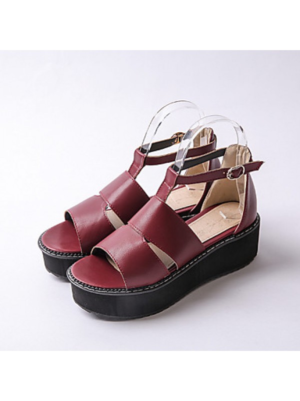 Women's ShoesPlatform Platform / / Creepers Sandals Outdoor / Dress / Casual Black / Red / White