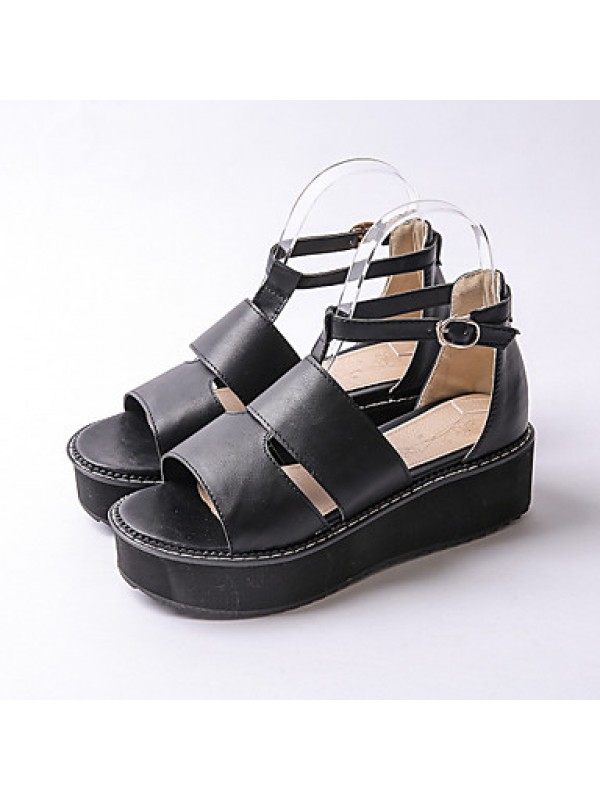 Women's ShoesPlatform Platform / / Creepers Sandals Outdoor / Dress / Casual Black / Red / White